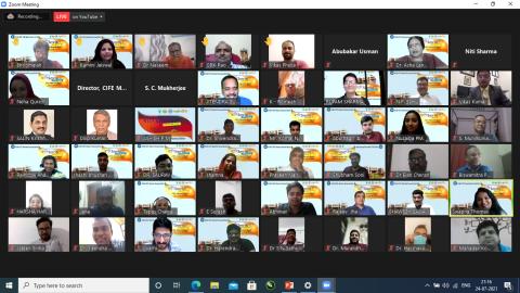 Report on Virtual Alumni Meet 2021, “वारिSmriti’21: सफलता की परम्परा”