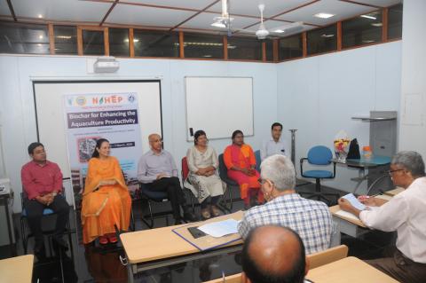 ICAR- CIFE SDP on "Biochar for Enhancing the Aquaculture Productivity” under the aegis NAHEP