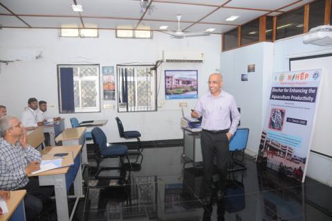 ICAR- CIFE SDP on "Biochar for Enhancing the Aquaculture Productivity” under the aegis NAHEP