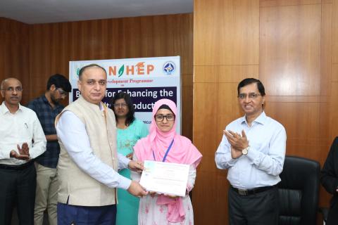 ICAR- CIFE SDP on "Biochar for Enhancing the Aquaculture Productivity” under the aegis NAHEP