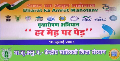 Report on Plantation Drive on ICAR’s 93rd Foundation Day